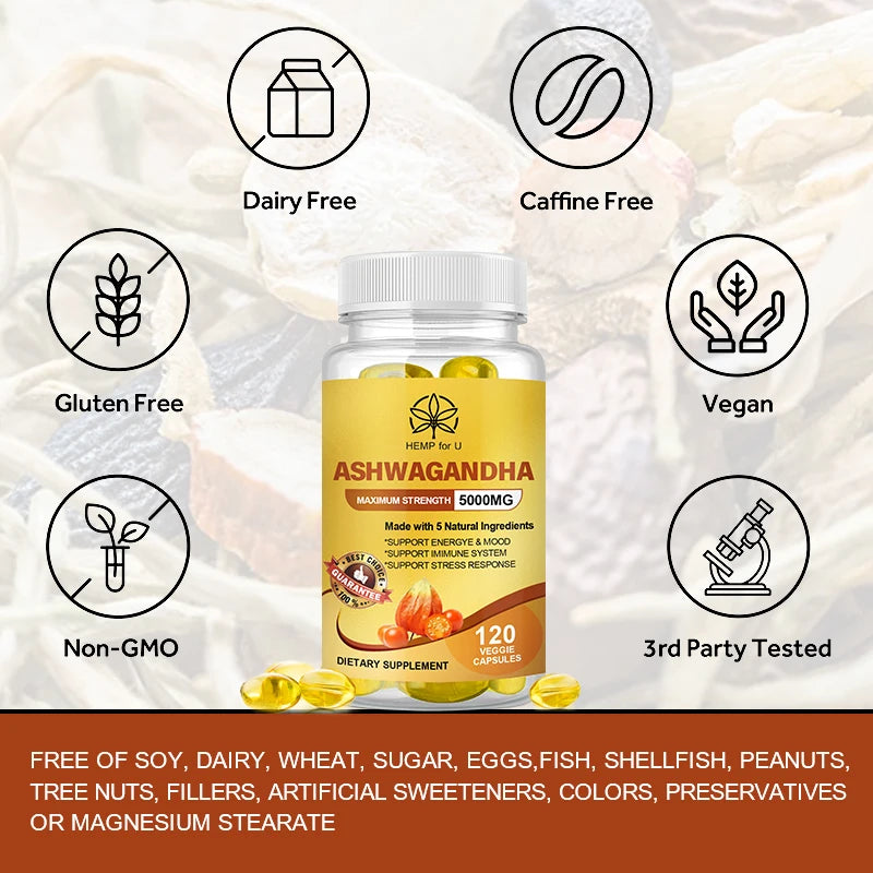 Organic Vegan Ashwagandha Extract Capsules