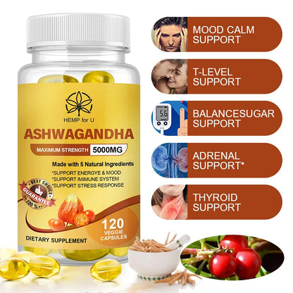 Organic Vegan Ashwagandha Extract Capsules