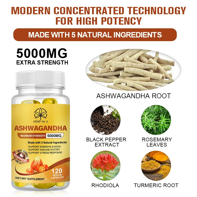 Organic Vegan Ashwagandha Extract Capsules